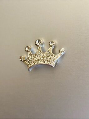 Sparkling Crown Rhinestone Brooch